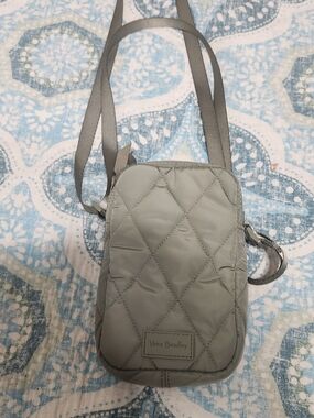Vera Bradley Quilted Crossbody Phone Pouch - Light Sage